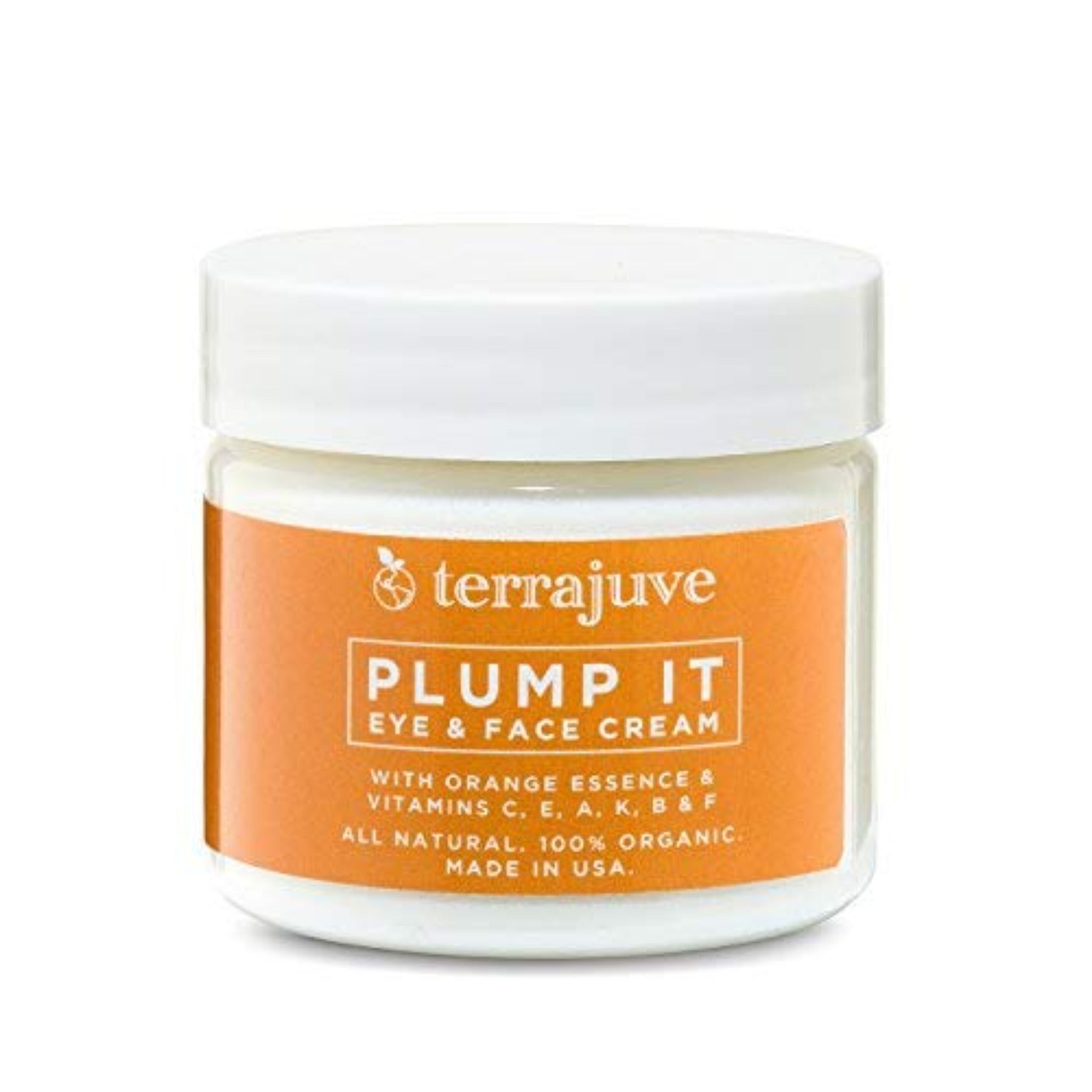 Plump it Eye & Face Moisturizer Cream with Lip Scrub All Natural Organic Wrapped in Organza Bag