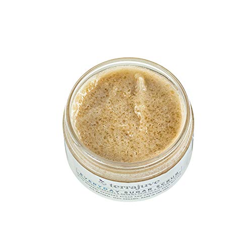 Shea Butter Moisture Body Cream and Sugar Scrub Face and Body Exfoliator All Natural and Wrapped in Orgnanza Bag