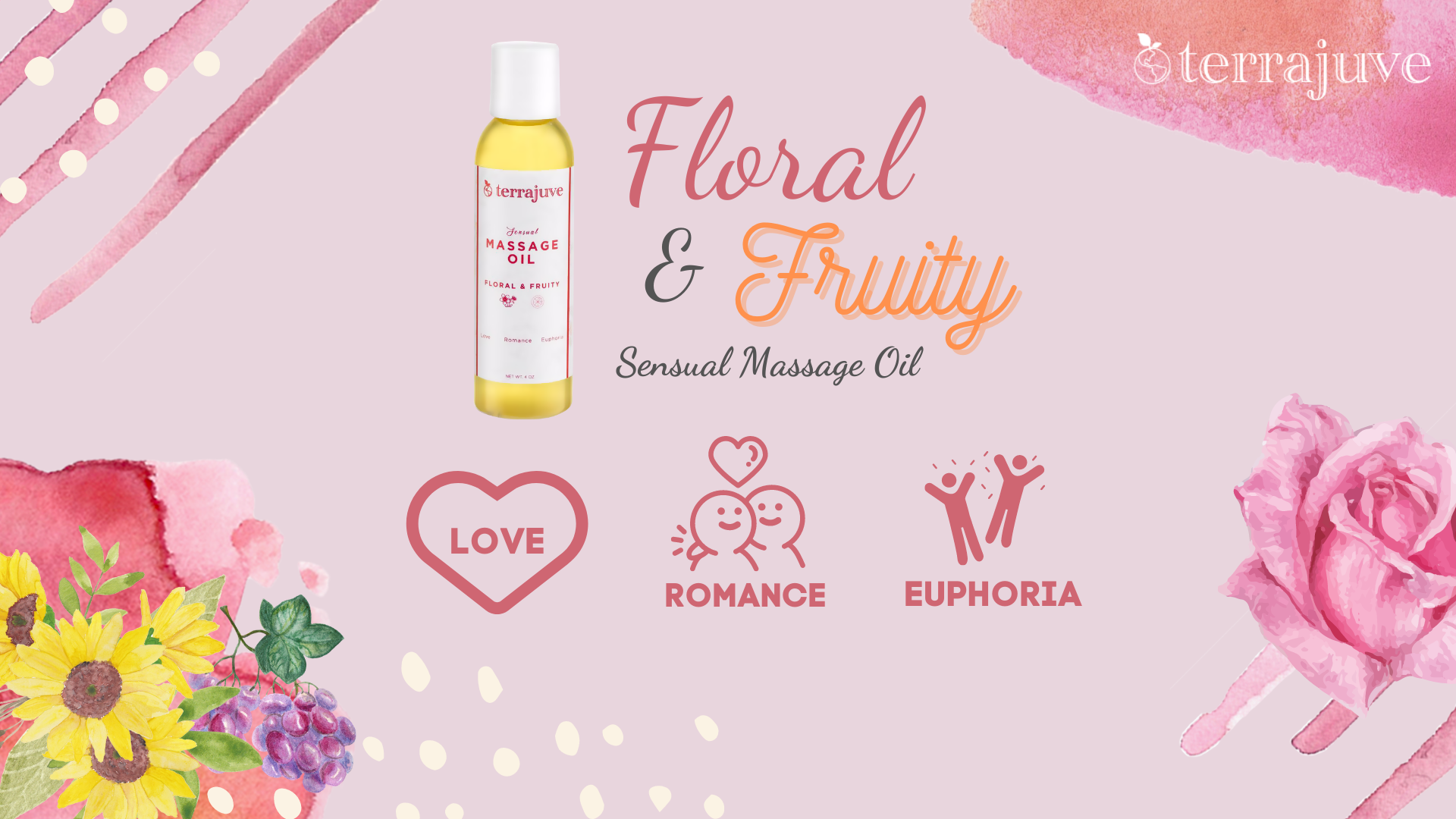 Floral and Fruity Sensual Massage Oil