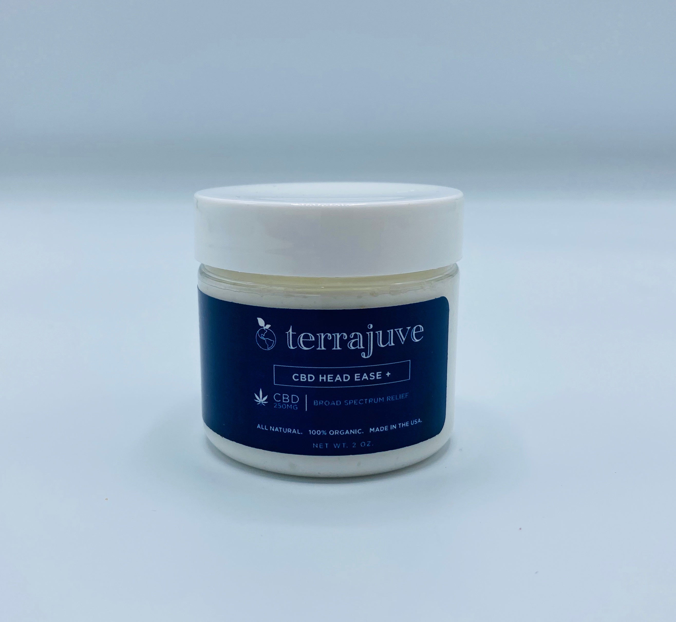 CBD Head Ease+ Cream, Broad Spectrum Relief by Terrajuve