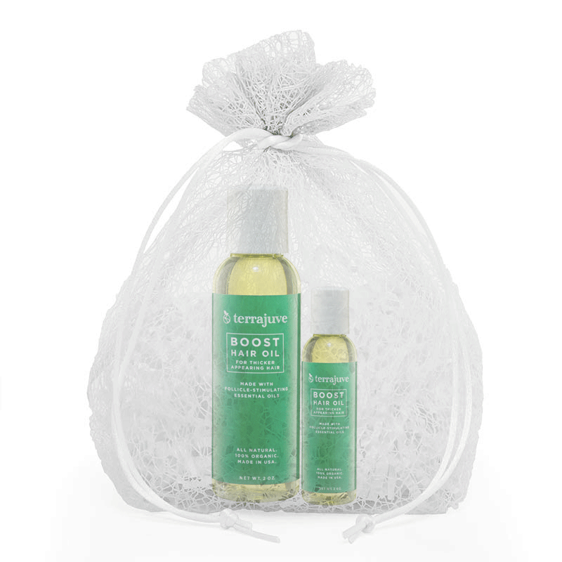 Hair Oil for Hair Growth 2oz and 8oz Wrapped in Organza Bag