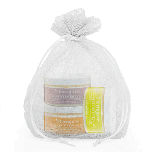 Macadamia, Avocado and Olive Face & Body Butter Cream All Organic Natural Wrapped in Organza Bag